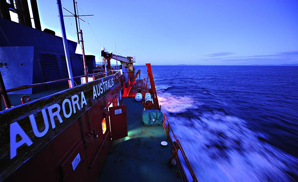 Ein Team von 44 Wissenschaftlern und Hilfskräften werden die nächsten 8 Wochen an Bord des australischen Eisbrechers verbringen und die Kerguelen-Achse im Südpolarmeer untersuchen. Foto: Jessica Fitzpatrick