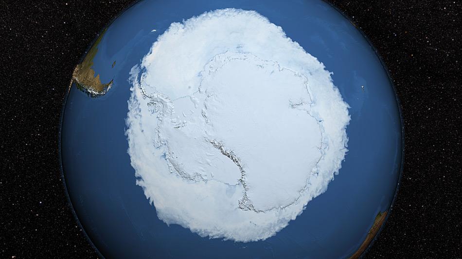 Im Winter verdoppelt sich die FlÃ¤che Antarktikas durch das Meereis. In den vergangenen Jahren haben Forscher festgestellt, dass die MeereisflÃ¤che im Winter zugenommen hat.