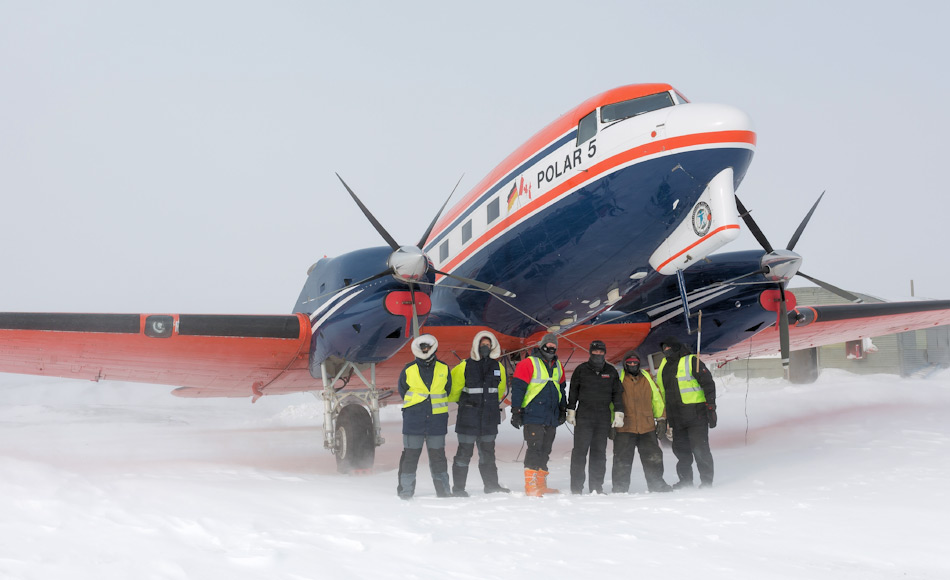 Die Polar 5 hat Wissenschaftler, Techniker und anderes Personal in den vergangenen 10 Jahren bei ihren Arbeiten in polaren Regionen im Norden und SÃ¼den unterstÃ¼tzt. Bild: Stefan Hendricks, AWI