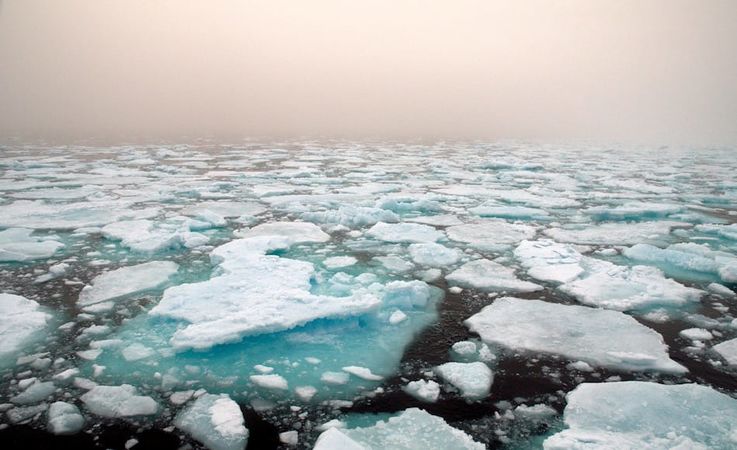 Die Grönlandsee ist eine 1.2 Mio. Quadratkilometer grosse Wasserfläche, die ozeanographisch sehr