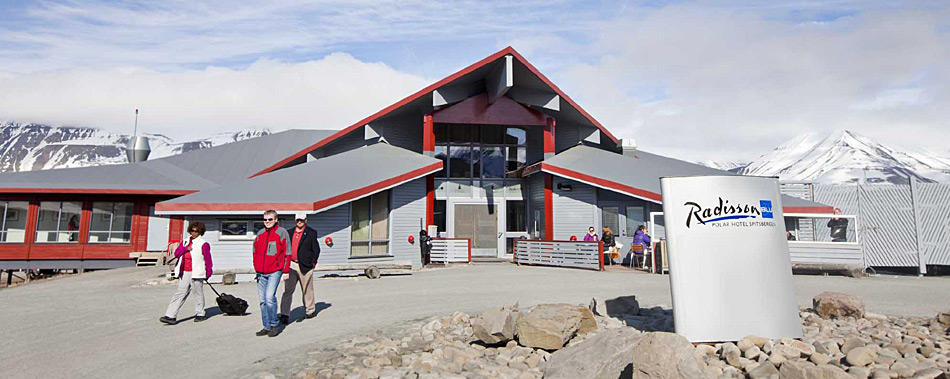 Das Radisson Blu Hotel ist gegenwÃ¤rtig eines der wenigen grÃ¶sseren Hotel auf Spitzbergen. (Foto: Spitsbergen Travel)